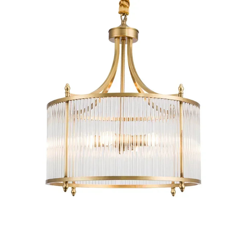 Grayson Golden Glass Chandelier | elesira