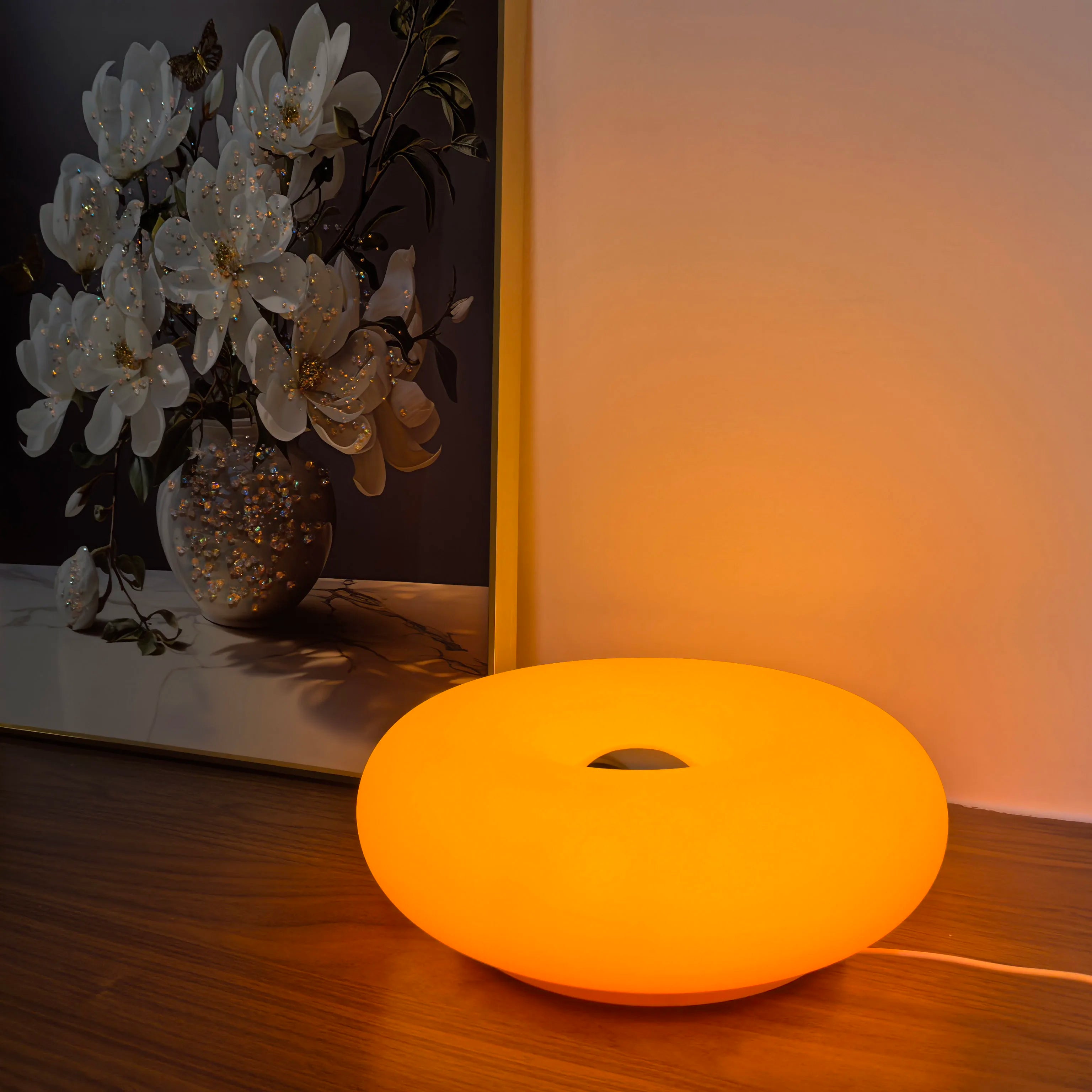 USB-lamp LumaSphere met aanraakbediening, dimbare RGB-kleurwisselende bed- en bureaulamp | elesira