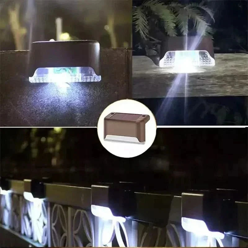 Ledtrapverlichting op zonne-energie voor buitendecoratie van de tuin | elesira