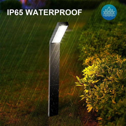 Viererpack wasserdichte Solar-Wegeleuchten mit LED für Rasen und Landschaftsgestaltung | elesira