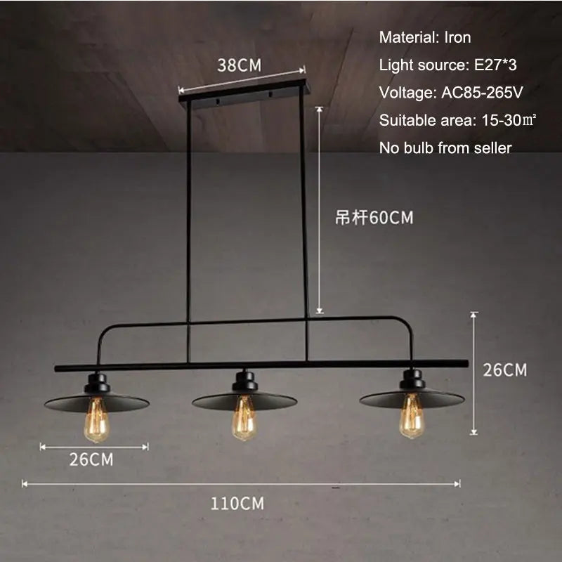 Jasper Retro Loft Chandelier | elesira