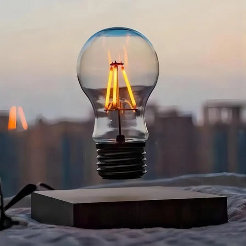 LumaNova schwebende LED-Glühbirnenlampe, dreifarbige Touch-Schreibtischleuchte für die Wohn- und Bürodekoration | elesira