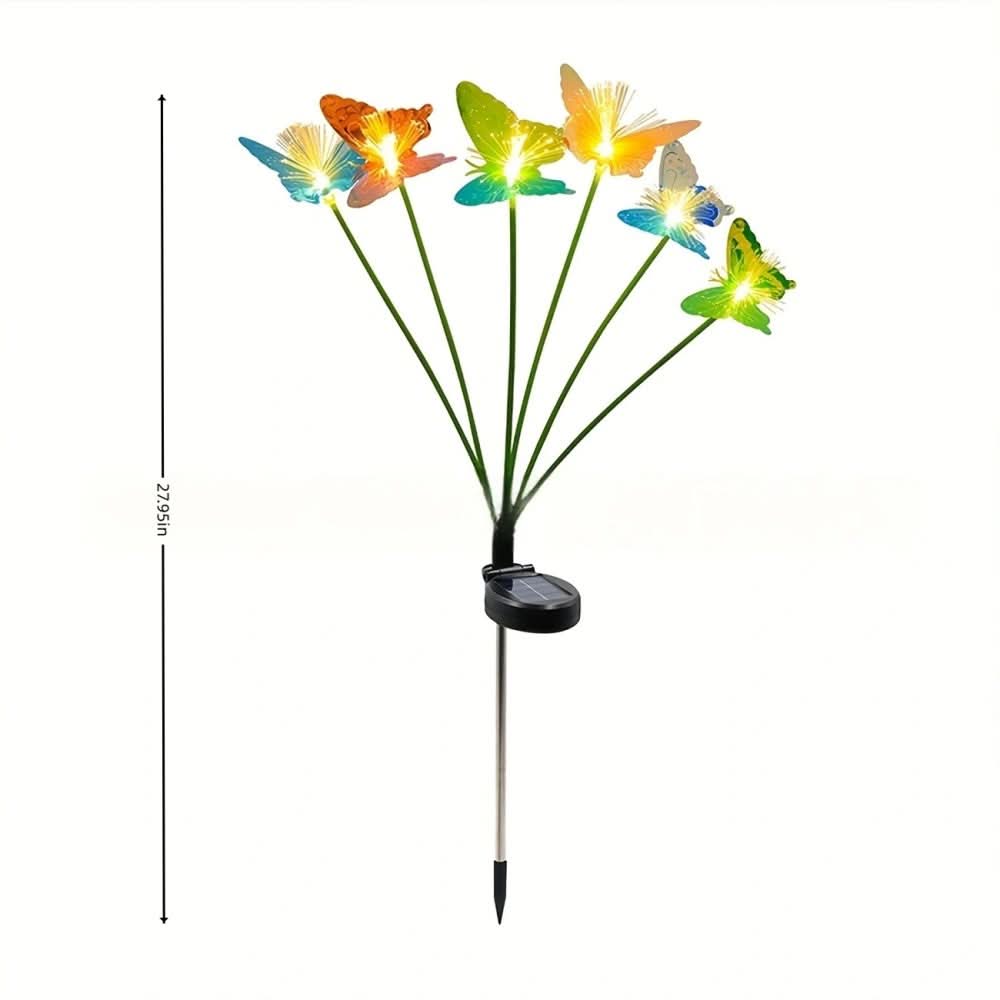 Solar Garden Lights with Fiber Optic Butterfly Design | elesira