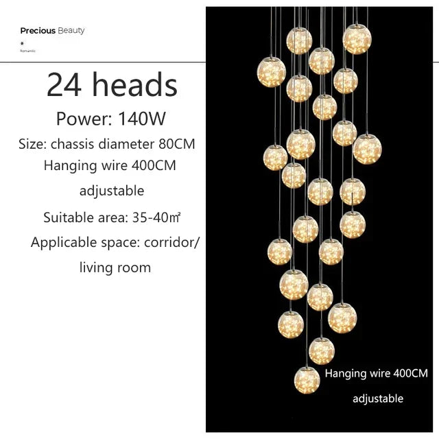 Sydel Bubble Glass Chandelier | elesira