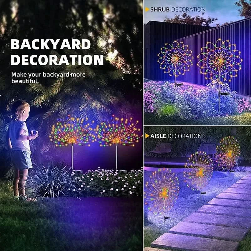 Guirlandes lumineuses solaires pour terrasses et allées extérieures | elesira
