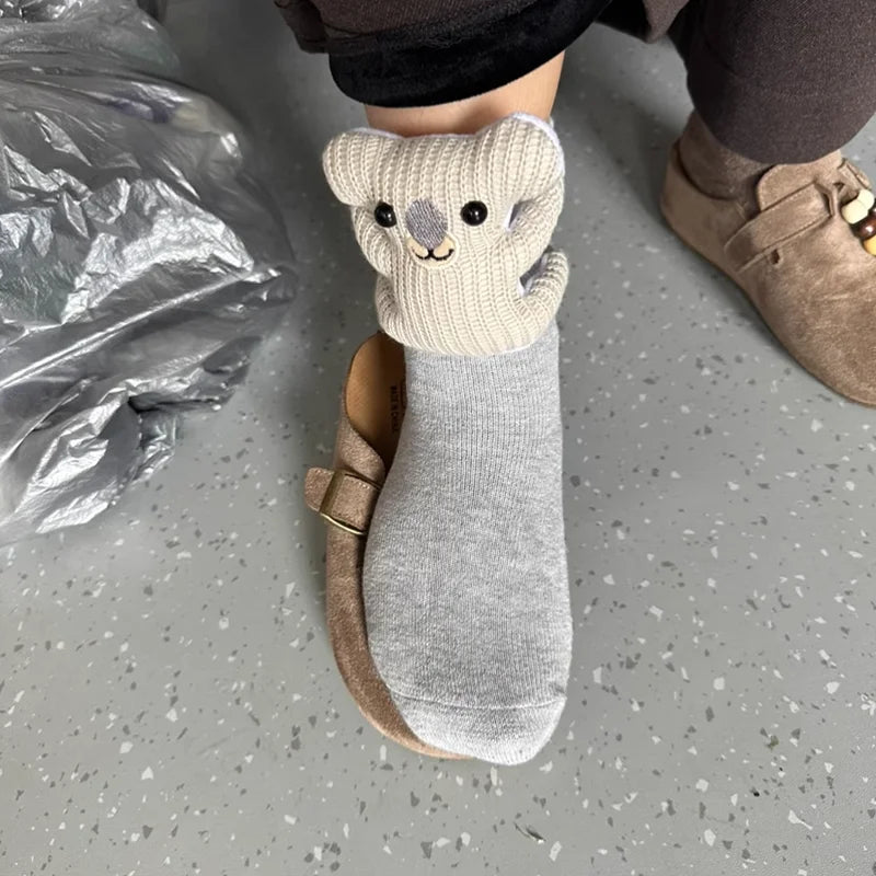 Snuggly Home Slippers with Charming 3D Animal Accents | elesira