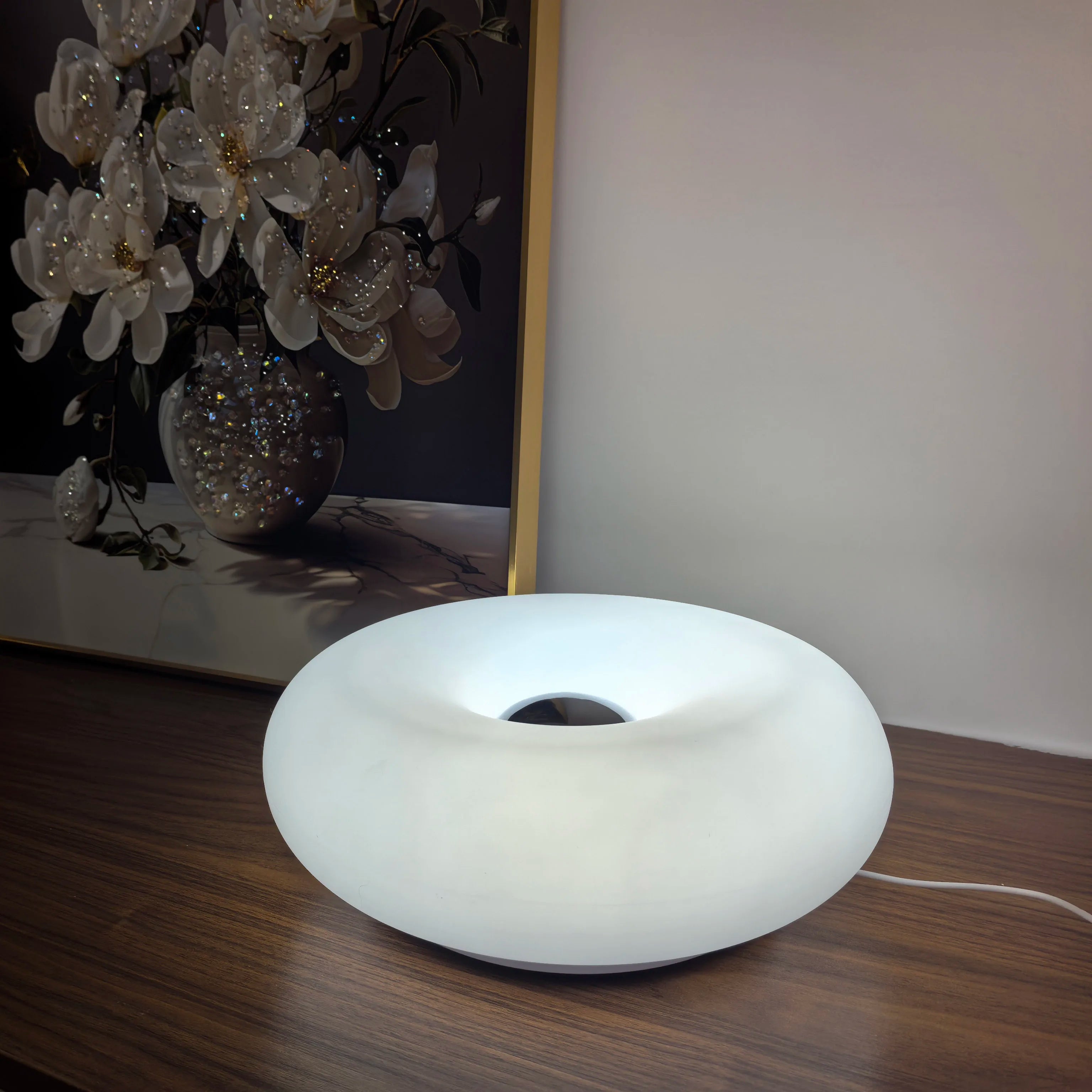 USB-lamp LumaSphere met aanraakbediening, dimbare RGB-kleurwisselende bed- en bureaulamp | elesira