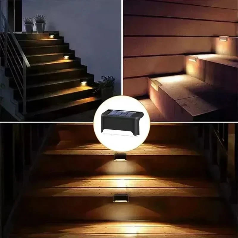 Ledtrapverlichting op zonne-energie voor buitendecoratie van de tuin | elesira