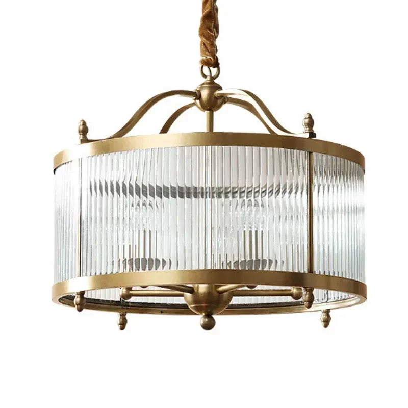 Grayson Golden Glass Chandelier | elesira