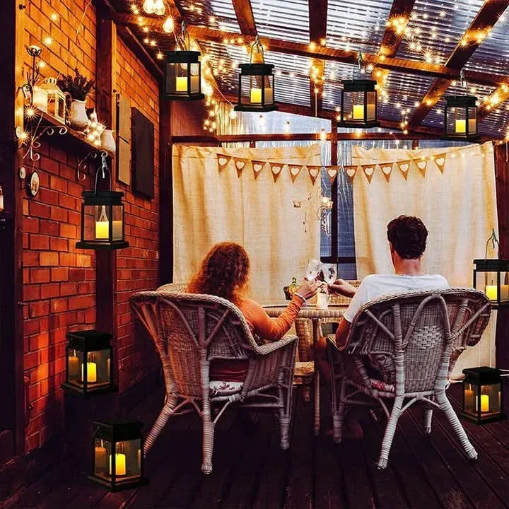 Solar Lantern Candle for Creating a Cozy Outdoor Atmosphere | elesira