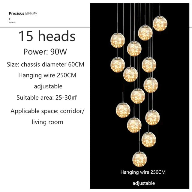 Sydel Bubble Glass Chandelier | elesira