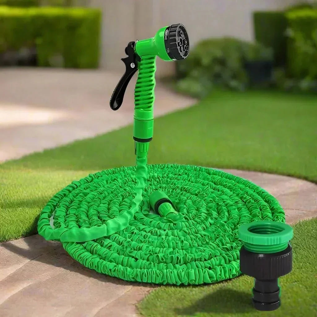 Platzsparender Hochdruck-Gartenschlauch für Garten und Fahrzeug | elesira