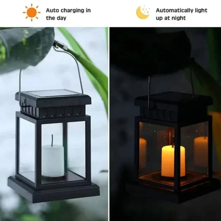 Solar Lantern Candle for Creating a Cozy Outdoor Atmosphere | elesira