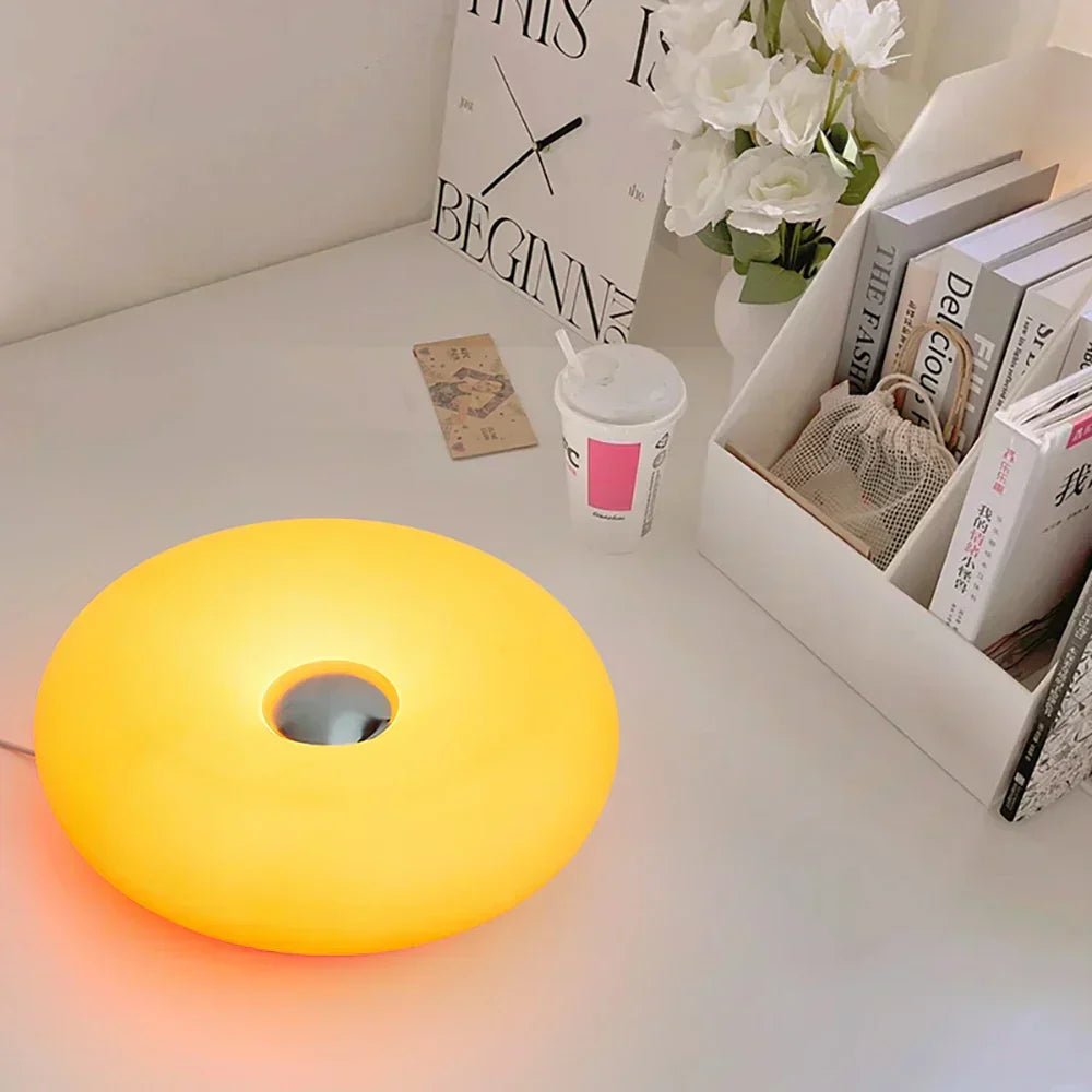 USB-lamp LumaSphere met aanraakbediening, dimbare RGB-kleurwisselende bed- en bureaulamp | elesira