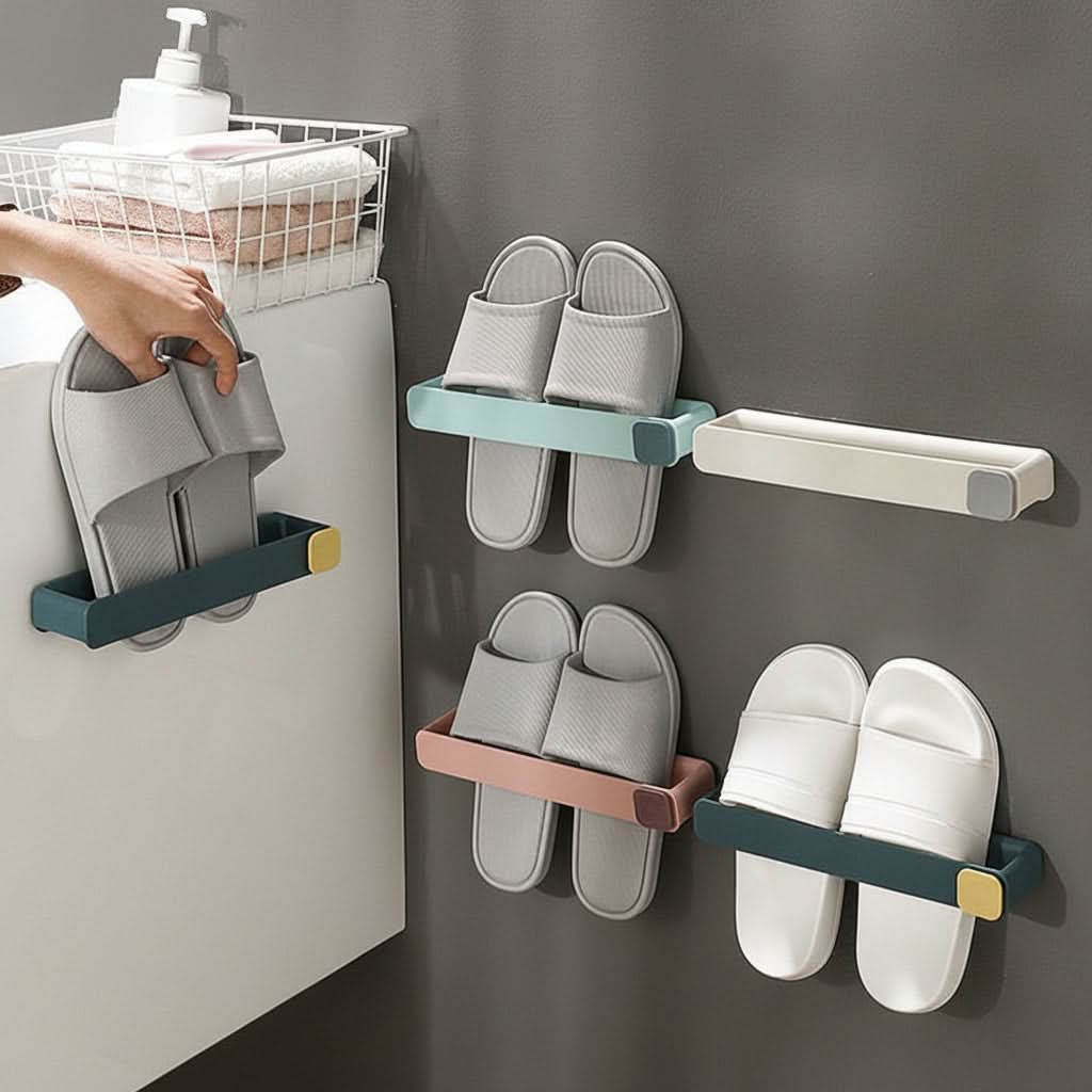 Single-Unit Slipper Storage for Organized Bathrooms | elesira