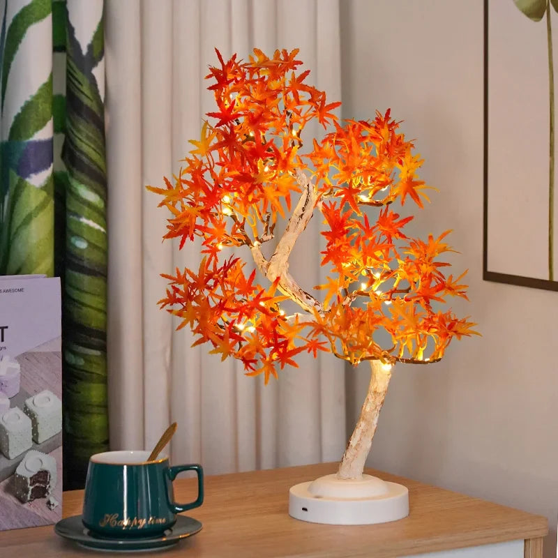MapleGlow - LED Lamp Tree Maple Leaves | elesira