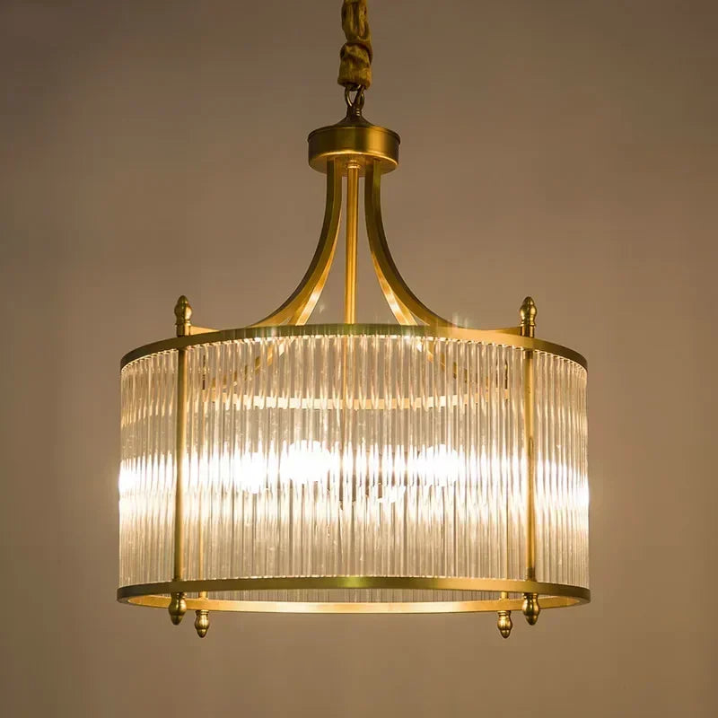 Grayson Golden Glass Chandelier | elesira