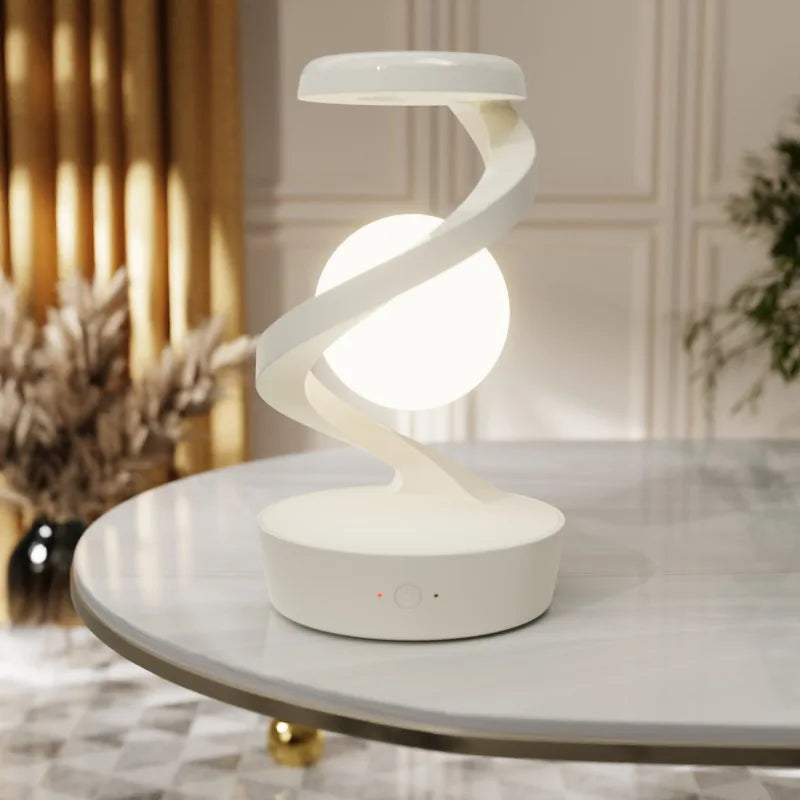 Candeeiro em espiral RadiantGlow – Luz LED sem contacto e carregador sem fios | elesira