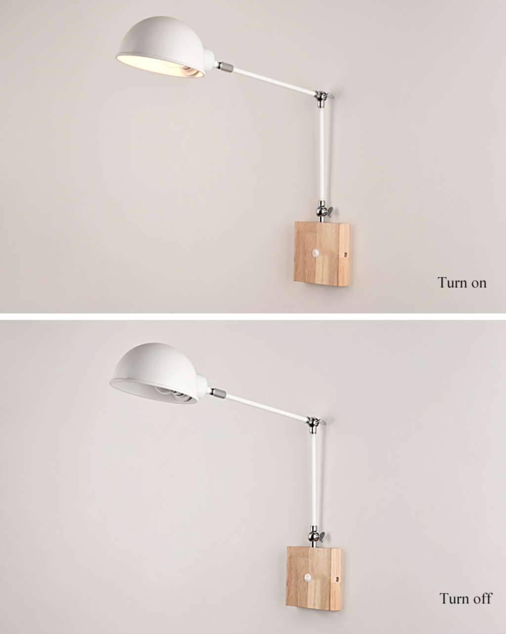 BTM Jeena -  Adjustable wooden Wall Lamps | elesira