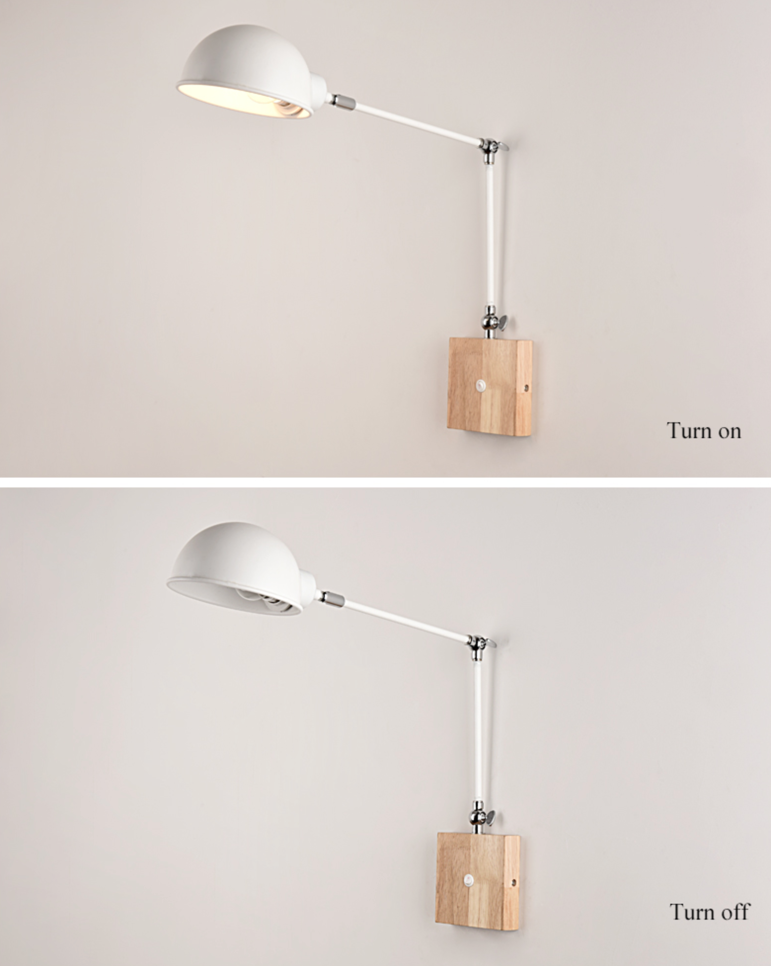 BTM Jeena -  Adjustable wooden Wall Lamps | elesira