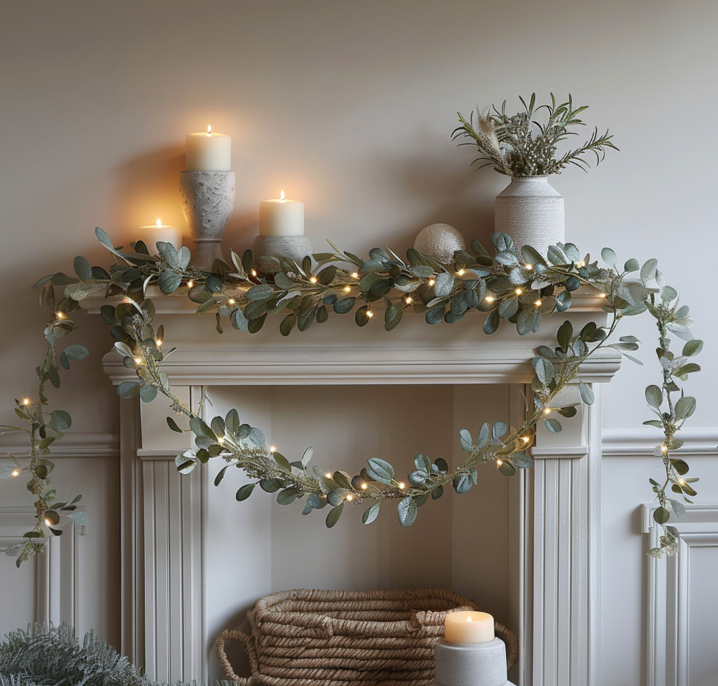 Guirlande lumineuse LED blanc chaud en forme de branche d’olivier – 2 mètres | elesira