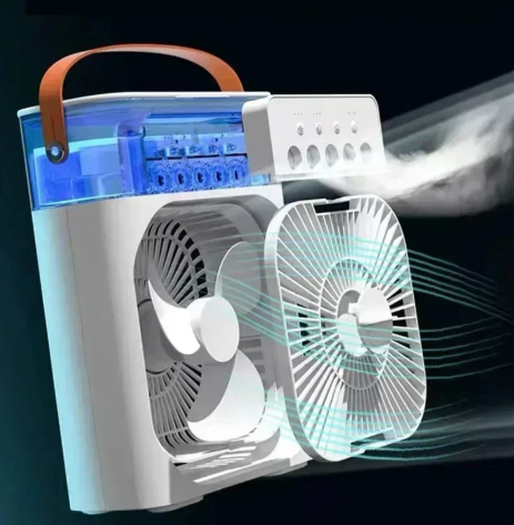 Versatile Desktop Air Cooler with Humidifier and LED Light | elesira