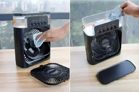 Versatile Desktop Air Cooler with Humidifier and LED Light | elesira