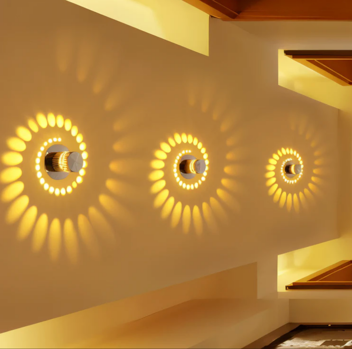 VividSpire-ledwandlamp met kleurverandering – moderne binnenverlichting | elesira