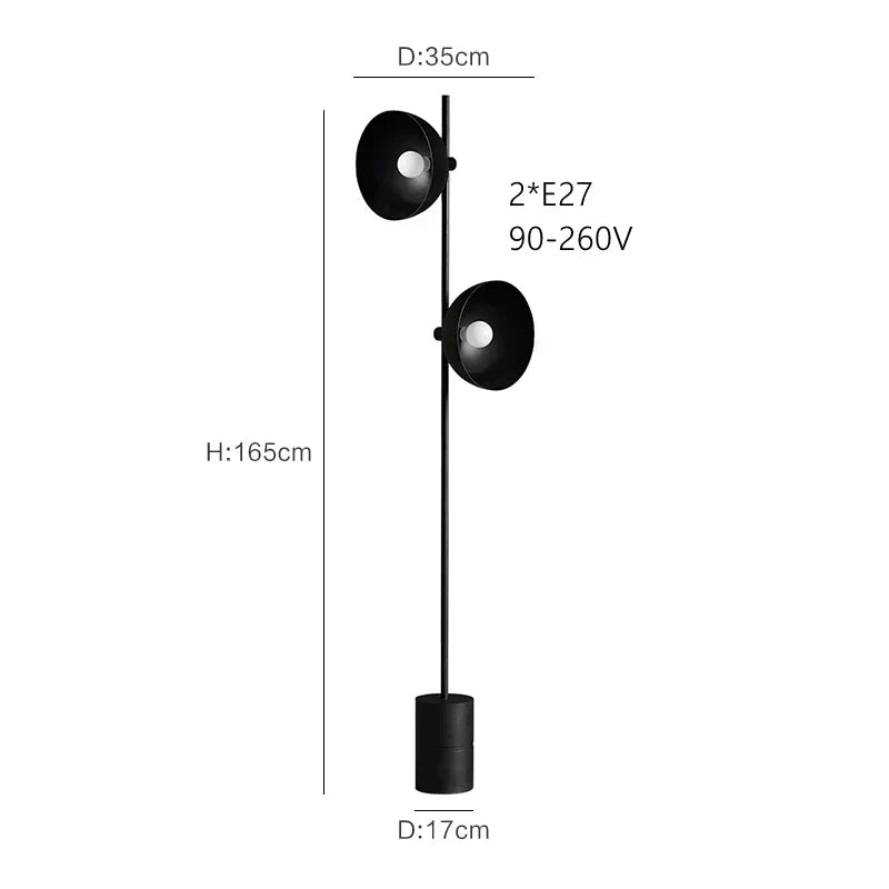 Black Minimalist Floor Lamp | Sleek and Stylish Illumination | elesira