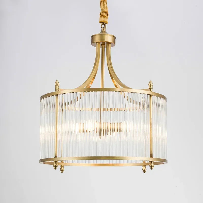 Grayson Golden Glass Chandelier | elesira