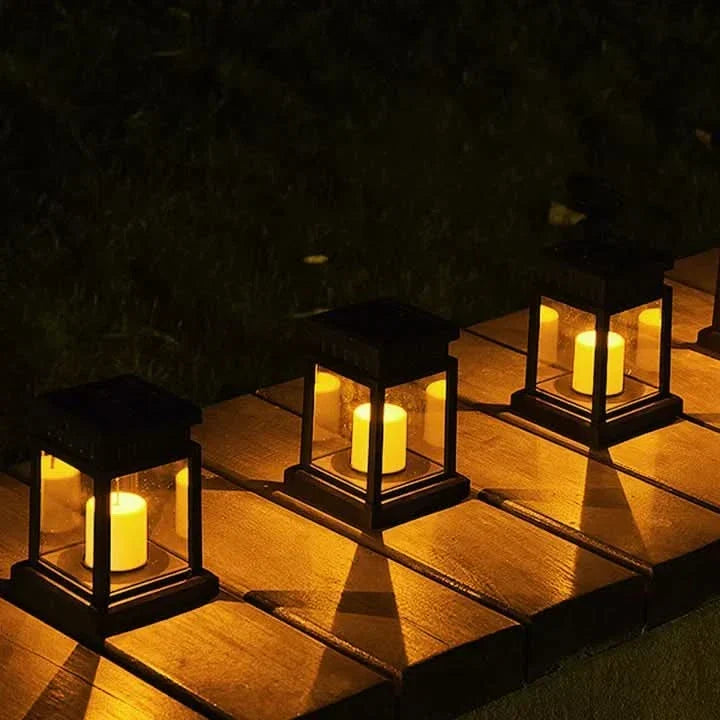 Solar Lantern Candle for Creating a Cozy Outdoor Atmosphere | elesira