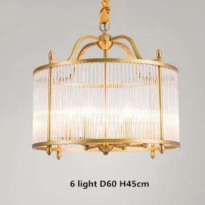 Grayson Golden Glass Chandelier | elesira
