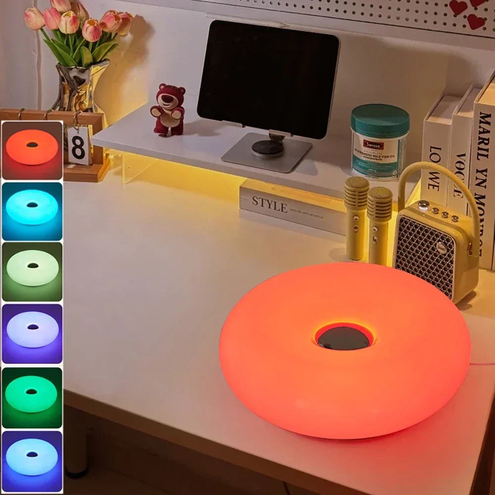 USB-lamp LumaSphere met aanraakbediening, dimbare RGB-kleurwisselende bed- en bureaulamp | elesira