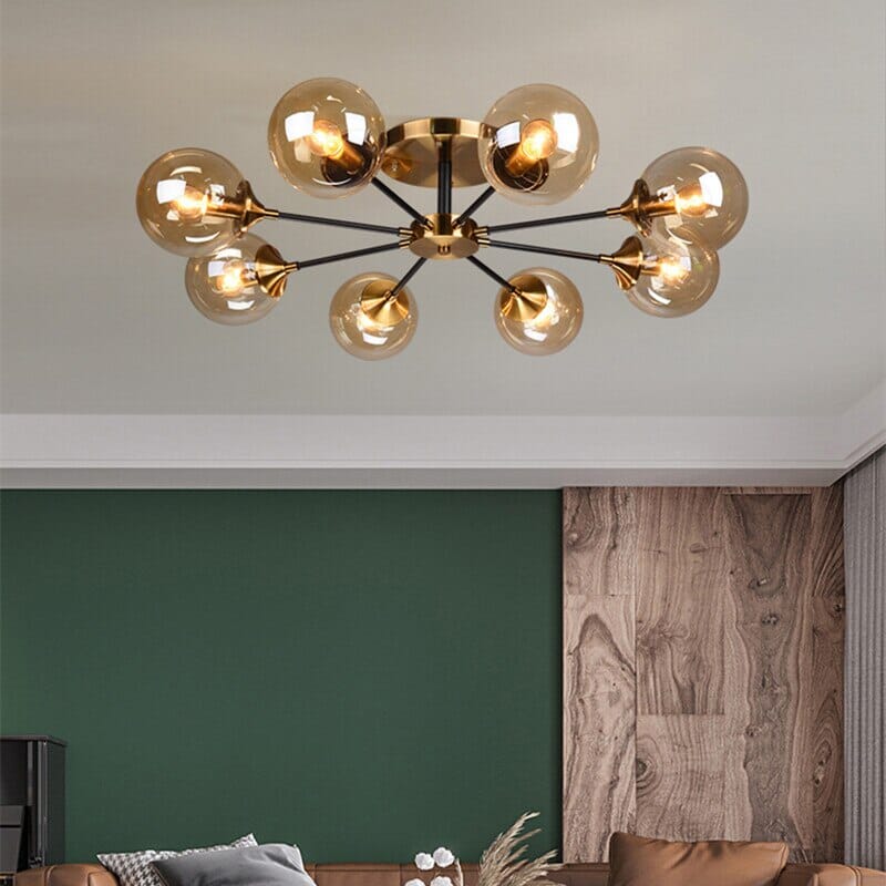 Jade Glass Ball Chandelier | elesira