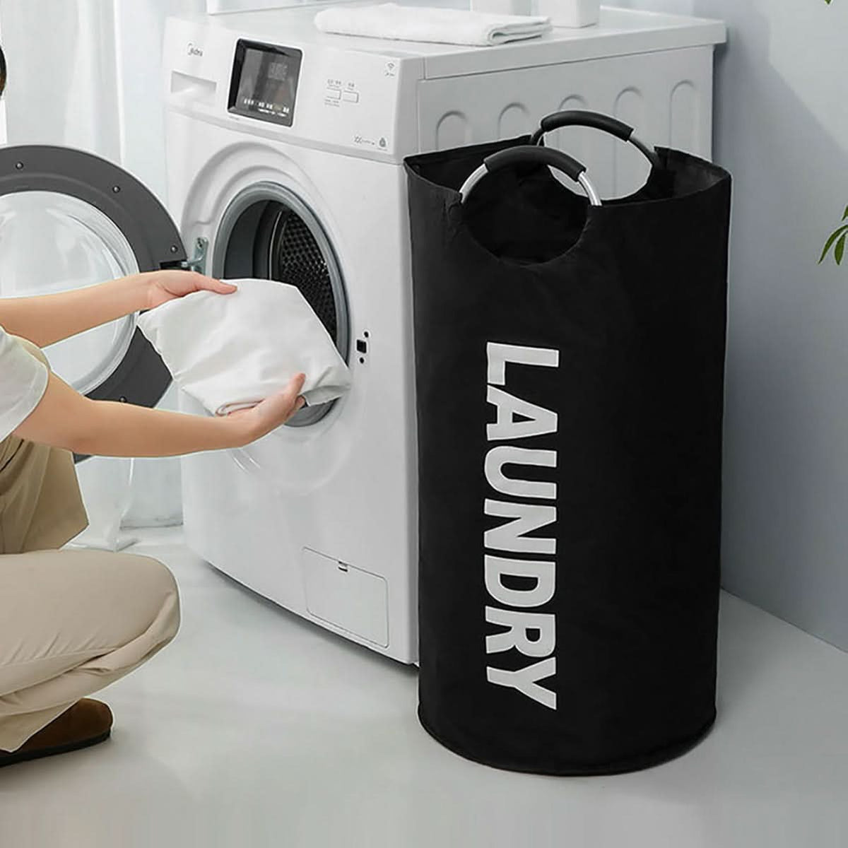 Wodoodporny kosz na pranie z wygodną konstrukcją do przenoszenia | elesira