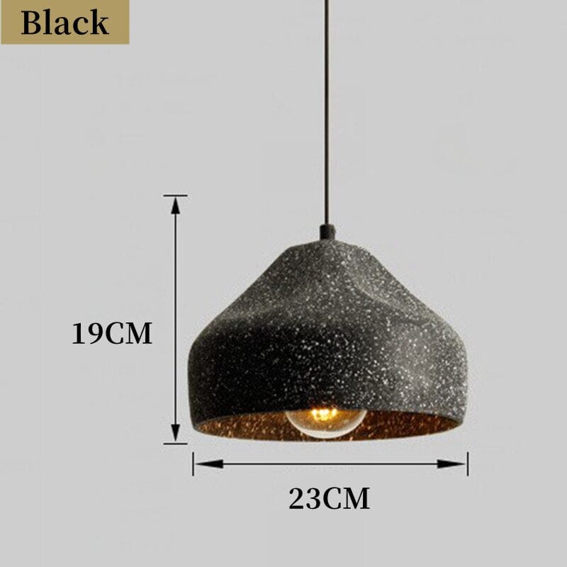 Lampadario in cemento in stile industriale effetto terrazzo | elesira