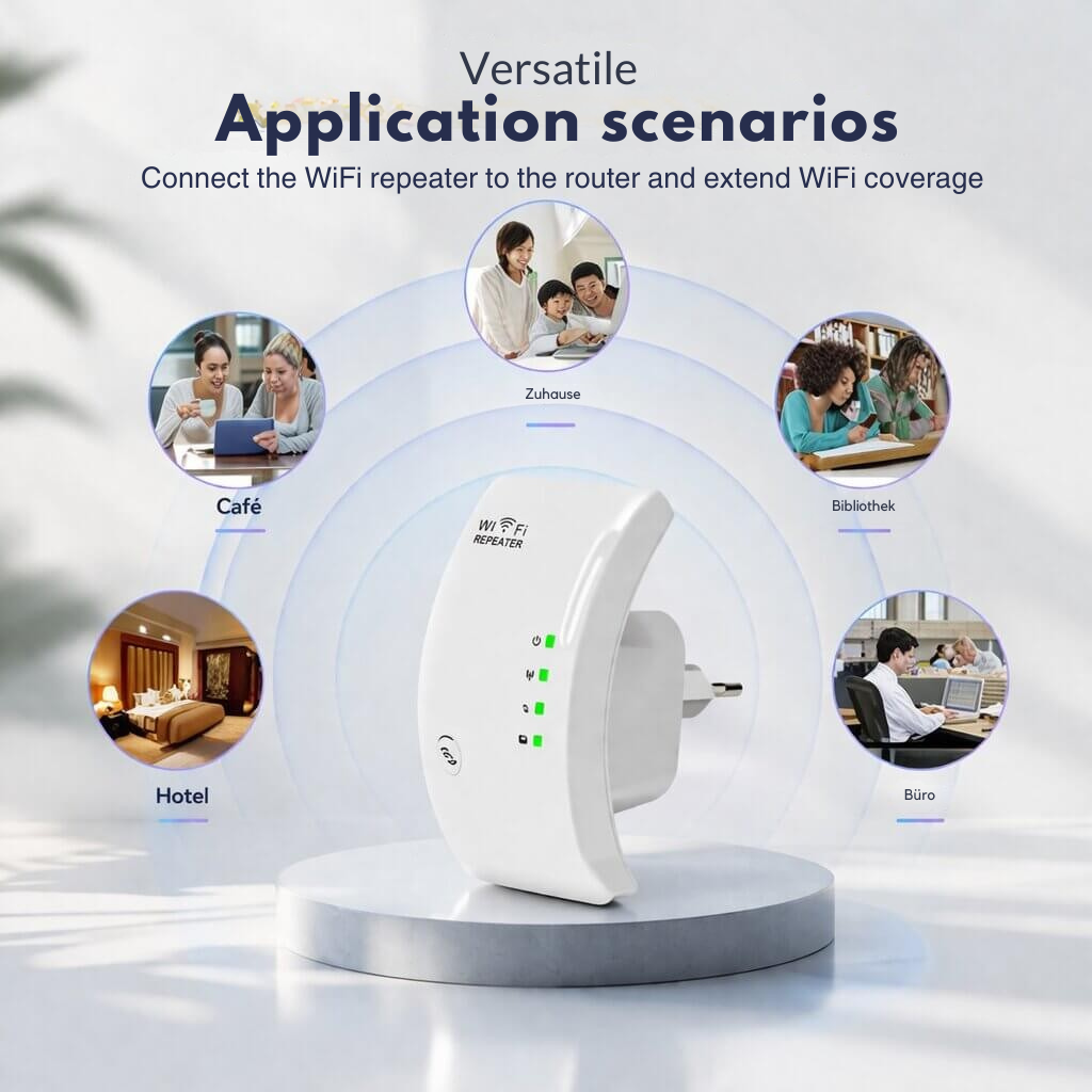 WiFi Range Extender - Easy Plug and Play Setup - Increased Coverage | elesira