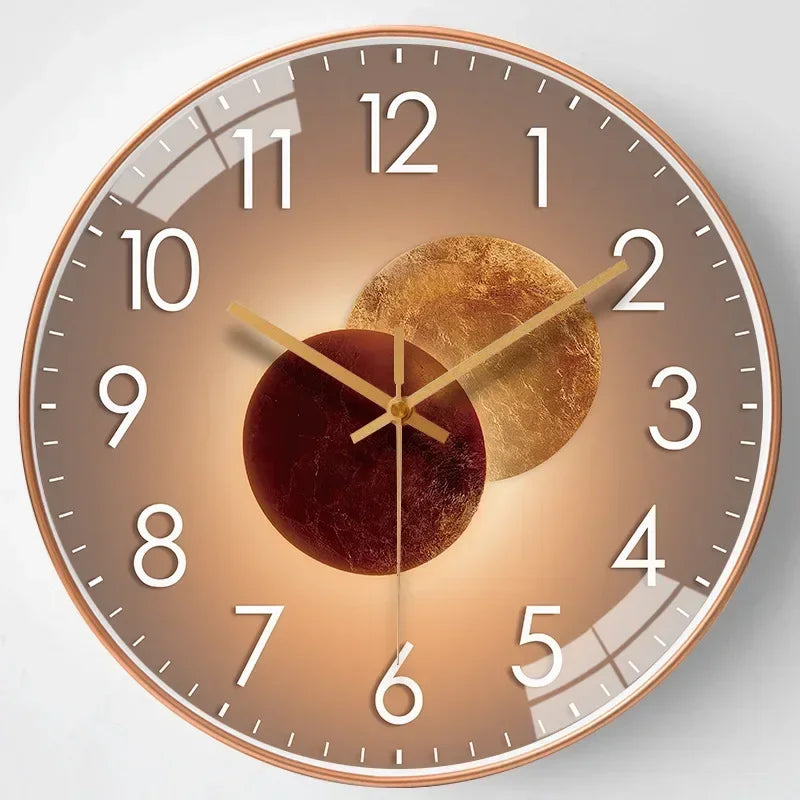 Whispering Elegance: Non-Ticking Wall Clock for Tranquil Spaces | elesira