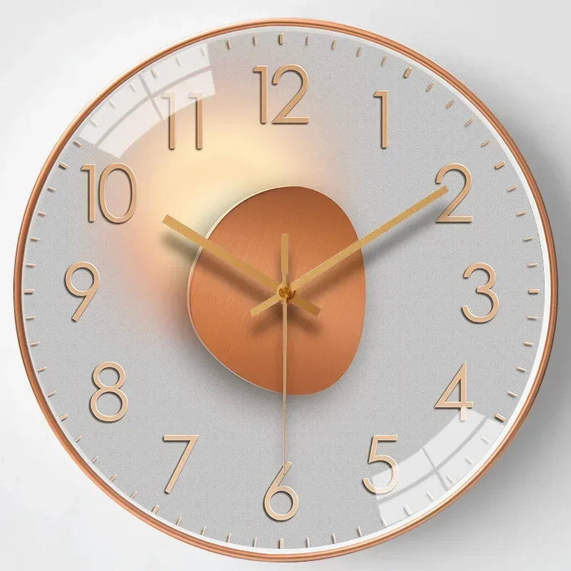 Whispering Elegance: Non-Ticking Wall Clock for Tranquil Spaces | elesira