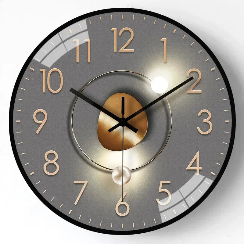 Whispering Elegance: Non-Ticking Wall Clock for Tranquil Spaces | elesira