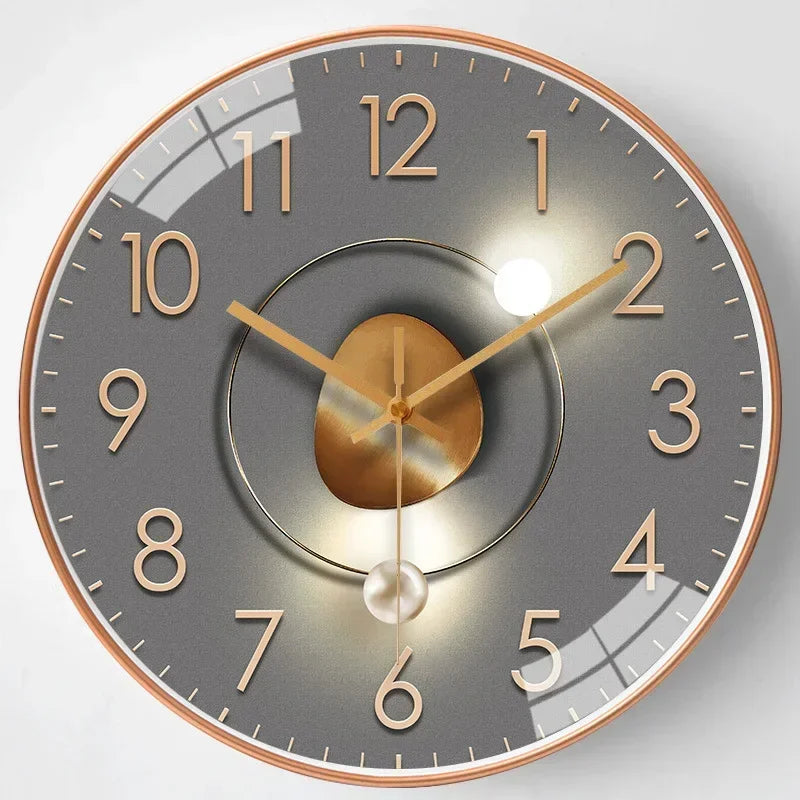 Whispering Elegance: Non-Ticking Wall Clock for Tranquil Spaces | elesira