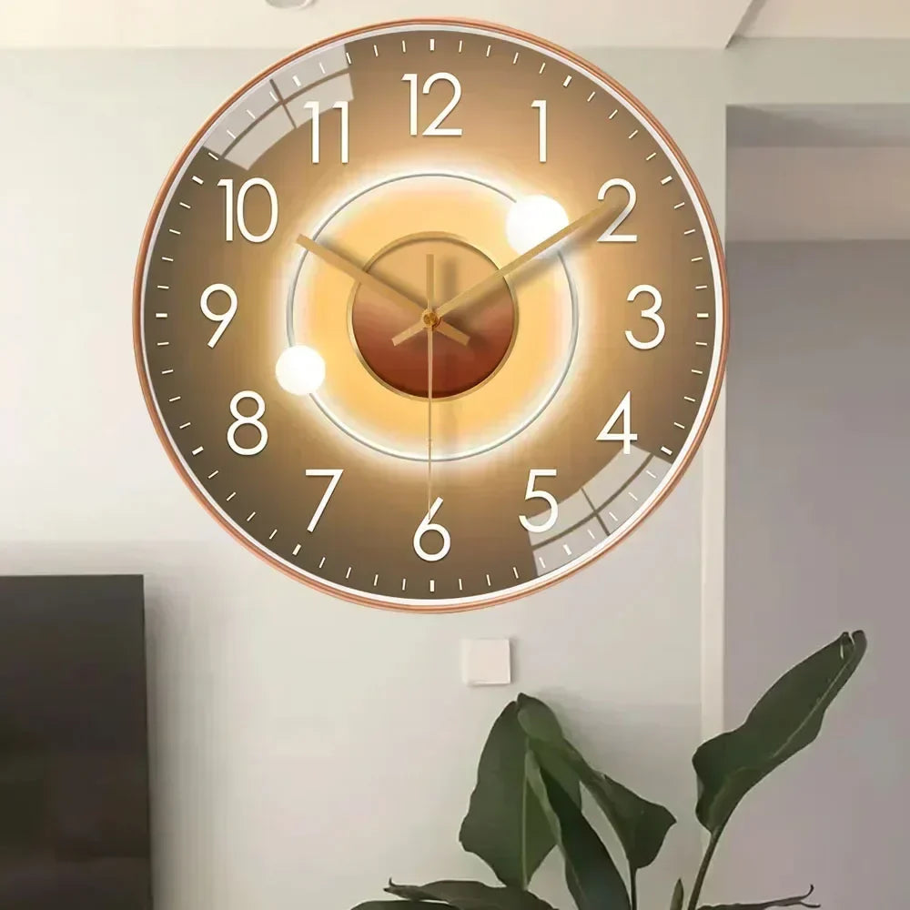 Whispering Elegance: Non-Ticking Wall Clock for Tranquil Spaces | elesira