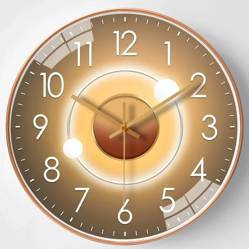 Whispering Elegance: Non-Ticking Wall Clock for Tranquil Spaces | elesira
