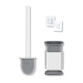 Brosse de toilette murale en silicone avec support à séchage rapide | elesira
