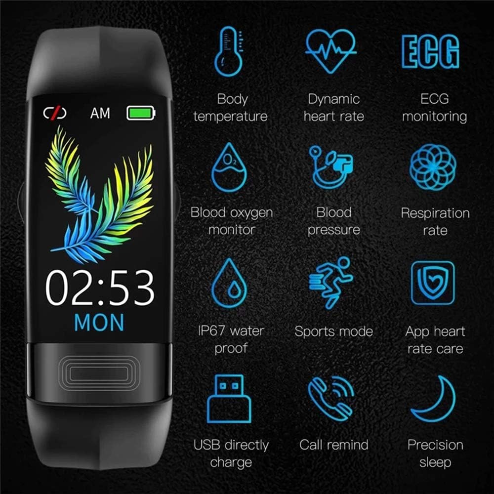 Smartwatch with Blood Pressure and EKG Monitoring, Heart Rate Tracking | elesira