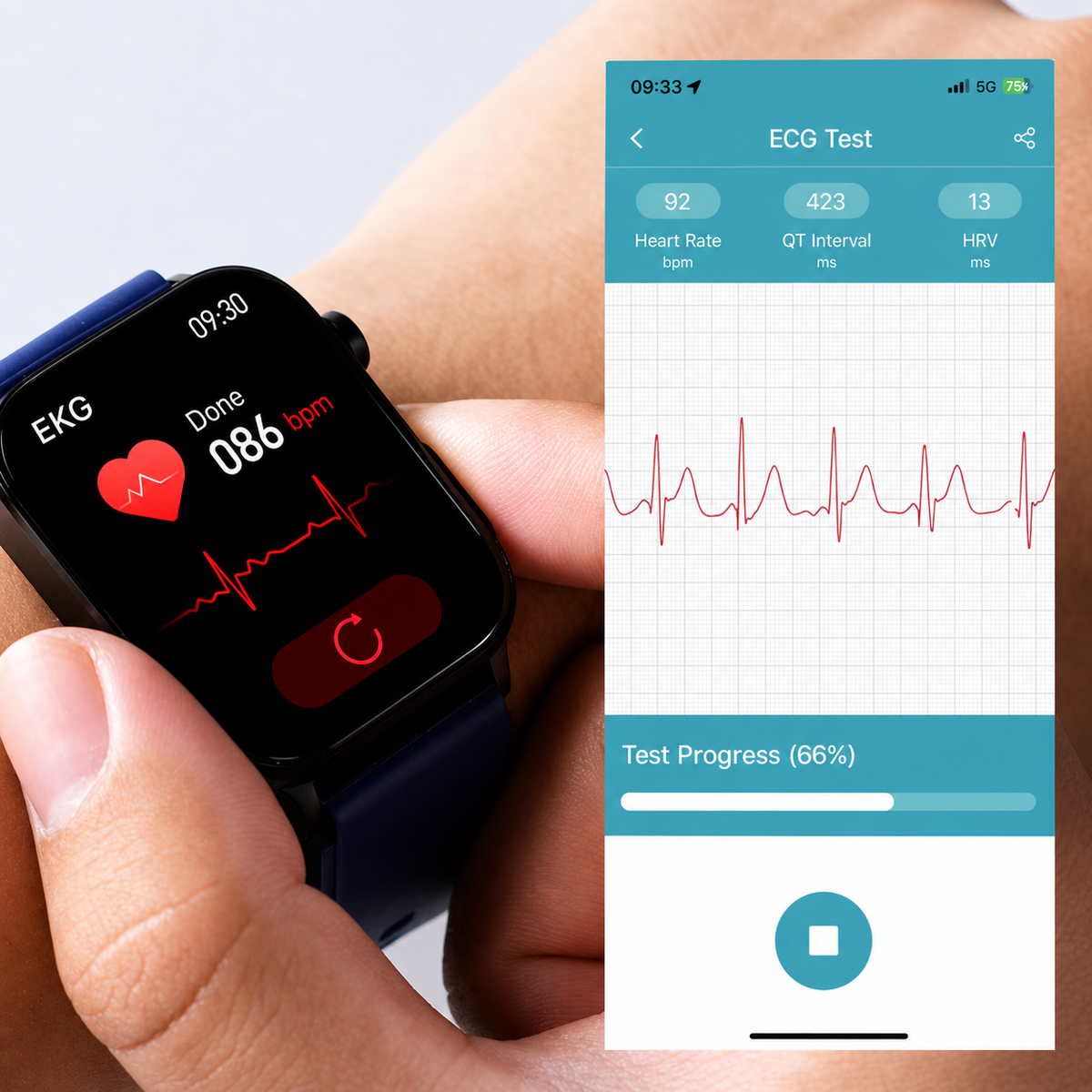 Smartwatch with SOS Emergency Alert and Fall Detection - Heart Rate, Oxygen, and Activity Monitoring - Bluetooth and Waterproof | elesira