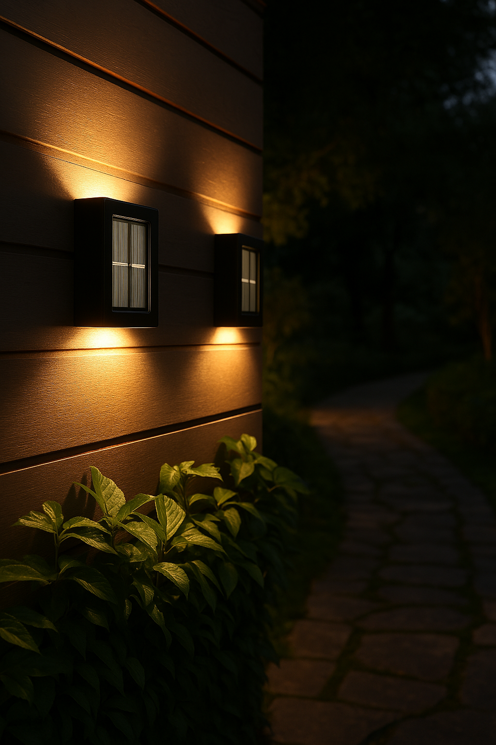 Appliques murales solaires LED sans fil - 8 heures d'autonomie lumineuse - Détecteur de mouvement | elesira
