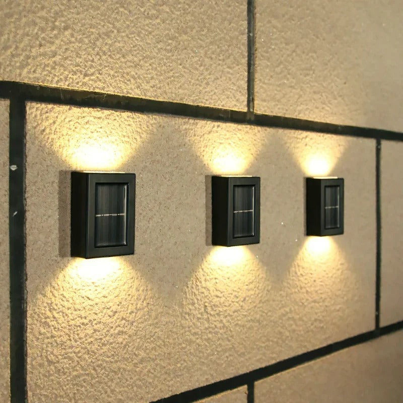 Appliques murales solaires LED sans fil - 8 heures d'autonomie lumineuse - Détecteur de mouvement | elesira