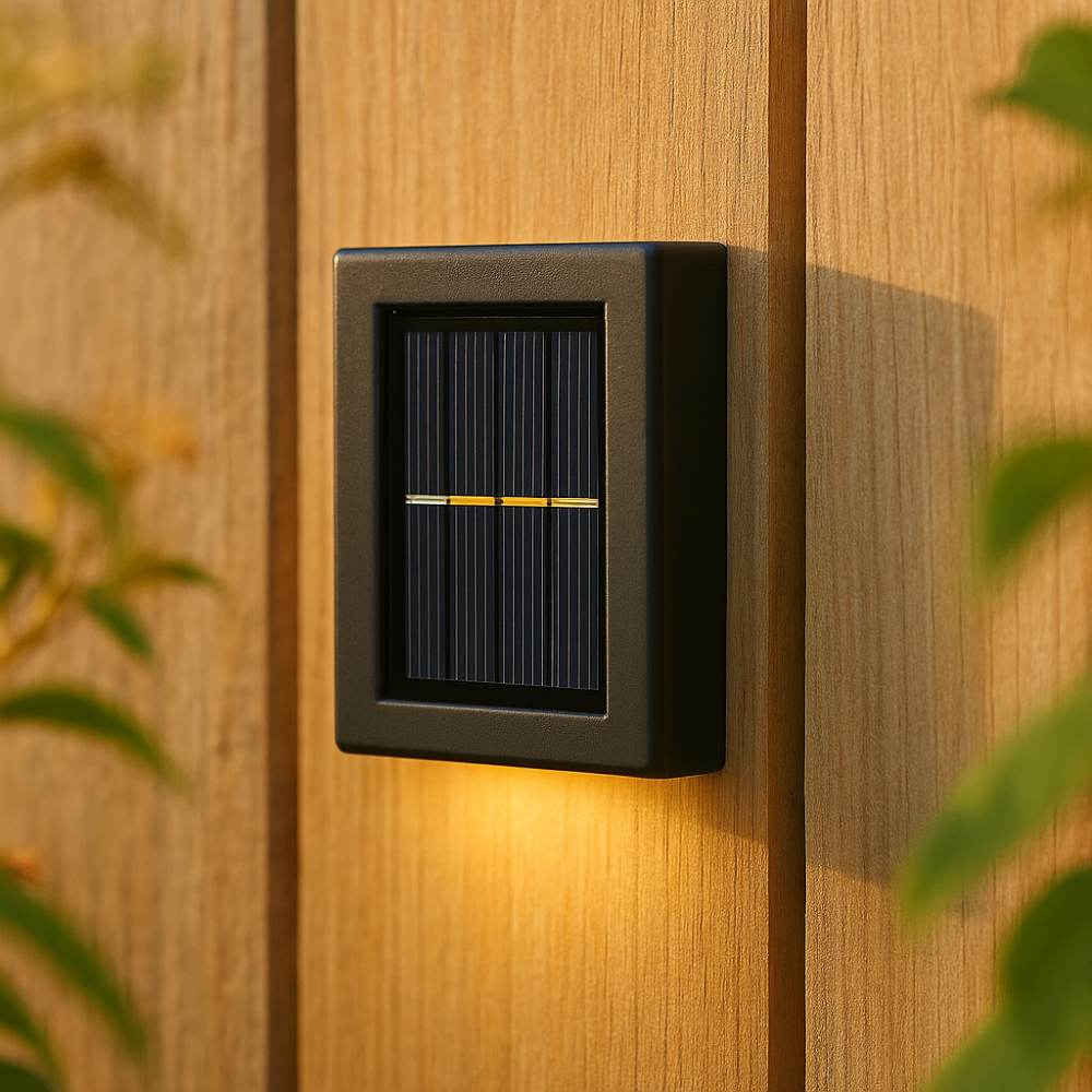 Appliques murales solaires LED sans fil - 8 heures d'autonomie lumineuse - Détecteur de mouvement | elesira