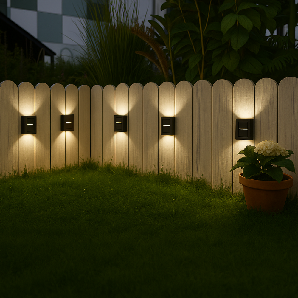 Appliques murales solaires LED sans fil - 8 heures d'autonomie lumineuse - Détecteur de mouvement | elesira